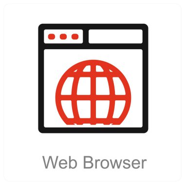 Web Tarayıcı ve İnternet simgesi kavramı