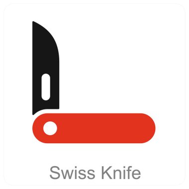 İsviçre Bıçağı ve araç simgesi konsepti