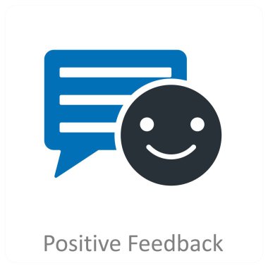 Pozitif geribildirim ve övgü simgesi konsepti