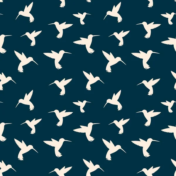 Seamless Pattern Hummingbirds Paper Fabric Spring Mood — ストック写真