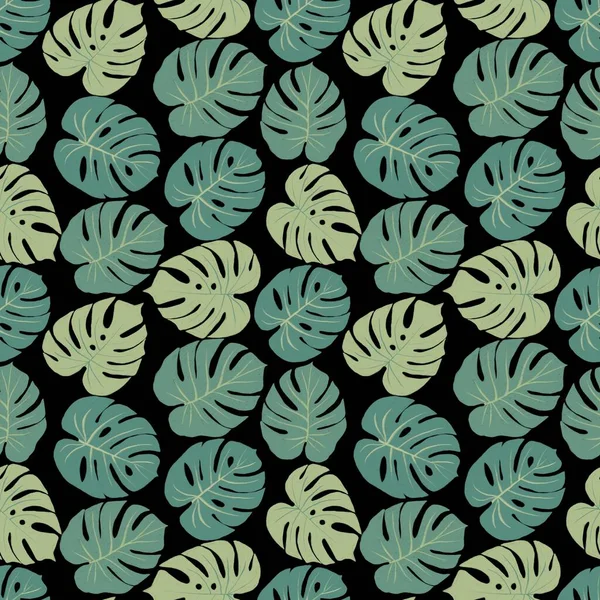 Patrón Sin Costuras Tema Tropical Naturaleza Dibujado Mano Para Textiles —  Fotos de Stock