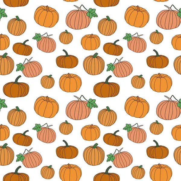Płynny Wzór Temat Halloween Dynie Odpowiednie Tkanin Papier — Zdjęcie stockowe