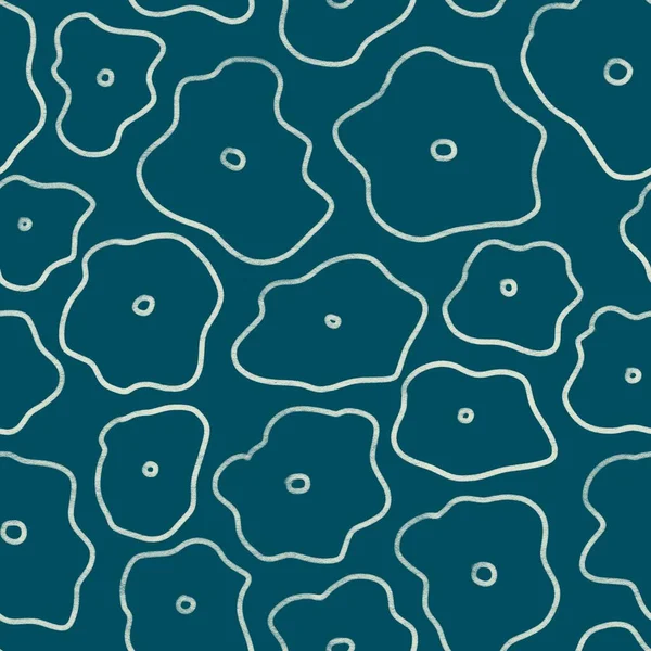 Nahtloses Muster Mit Blumen Pastellfarben — Stockfoto