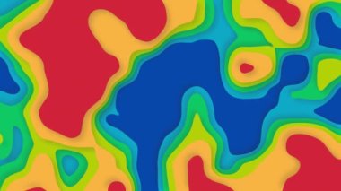 3D Topografik yükseklik haritası, jeoloji araştırması. Topografik haritalama, çevre haritası. Dağlı soyut coğrafi kaynak haritası - 4K Tam HD Eksiksiz Döngü Arkaplanı