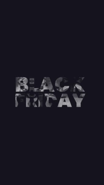 Speciální Slevový Banner Black Friday Prodej Nakupování Sociální Média Pozadí — Stock video
