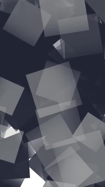 ブラックメタルキューブのヒープ概要背景 4Kシームレスループの背景 — ストック動画
