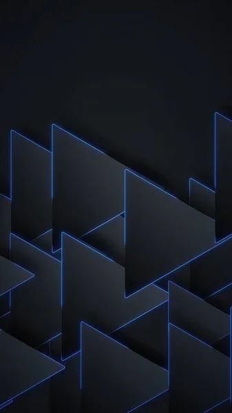 Modern black business abstract triangle background. Animated 3d Black triangle Looped Background abstract video. Backstage futuristic art concept infinite motion animation
