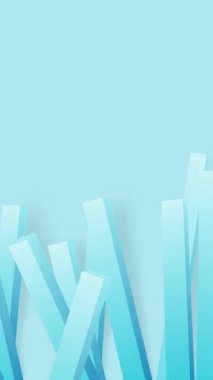 Soyut Dikey Çizgiler 3B Hazırlama Mavi Arkaplan - 4K Tam HD Kusursuz Arkaplan