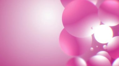 Abstract 3d geometric shapes loop animation. Modern background, seamless motion design, screensaver, backdrop. 4k animated poster banner. rotating objects, purple, white, pink colors. Seamless loop