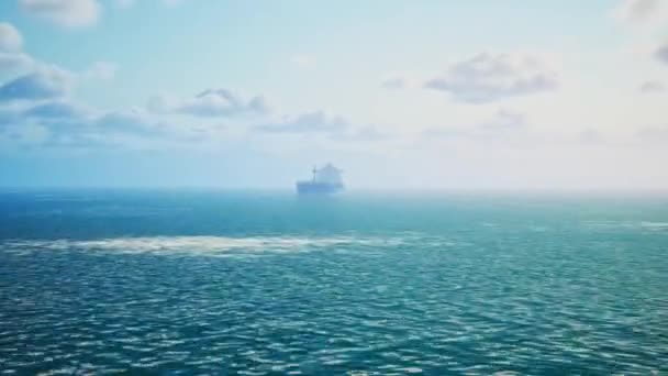 Kapal Kargo Kering Impor Logistik Bisnis Ekspor Dan Transportasi Internasional — Stok Video