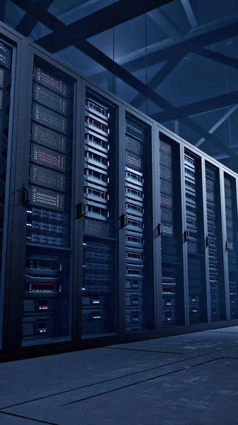 Server Racks in Server Room Data Center, Computer Network Security, Multiple Rows of Data Center Shots of Fully Operational Server Racks, Artificial Intelligence, Technology