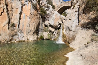 Romanesque bridge in the Pallars Jussa region. Catalonia