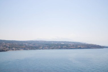 Girit 'teki Bali liman şehrinin kıyı manzarası. Yüksek kalite fotoğraf