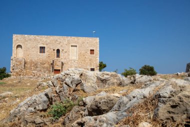 Fortezza, Rethymno 'daki Venedik Kalesinin Antik Harabeleri. Yüksek kalite fotoğraf
