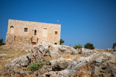 Fortezza, Rethymno 'daki Venedik Kalesinin Antik Harabeleri. Yüksek kalite fotoğraf