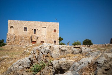 Fortezza, Rethymno 'daki Venedik Kalesinin Antik Harabeleri. Yüksek kalite fotoğraf