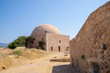 Fortezza, Rethymno 'daki Venedik Kalesinin Antik Harabeleri. Yüksek kalite fotoğraf