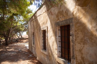 Fortezza, Rethymno 'daki Venedik Kalesinin Antik Harabeleri. Yüksek kalite fotoğraf