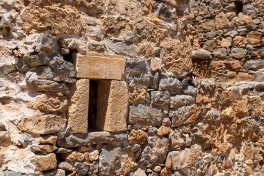 Spionalonga, Girit 'teki eski harabeler. Yüksek kalite fotoğraf