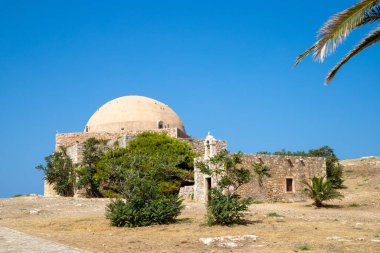 Fortezza, Rethymno 'daki Venedik Kalesinin Antik Harabeleri. Yüksek kalite fotoğraf