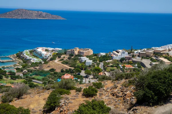 Panorama Sur Hersonisos Crète Photo Haute Qualité — Photo
