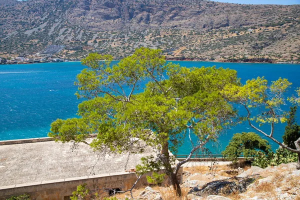 stock image Old house ruins on Spionalonga, Crete. High quality photo