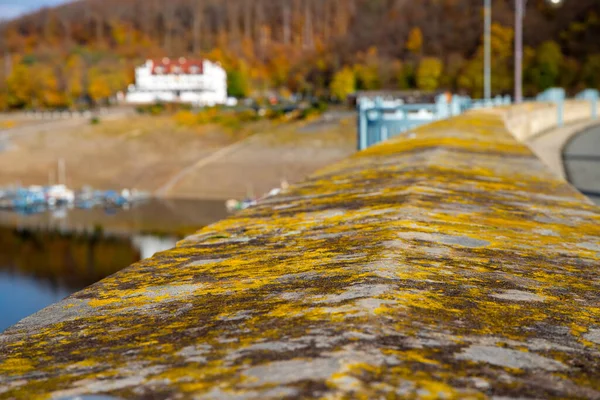 Blick Von Oben Auf Die Edertallsperre Herbst Hochwertiges Foto — Stockfoto