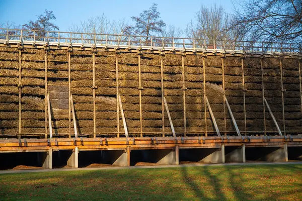 stock image Old saltworks in Bad Kreuznach in winter. High quality photo