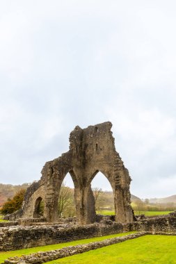 Talley, Galler 'deki eski manastır Talley Abbey' i harap etti. Yüksek kalite fotoğraf