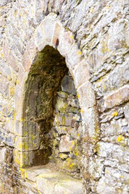 Talley, Galler 'deki eski manastır Talley Abbey' i harap etti. Yüksek kalite fotoğraf