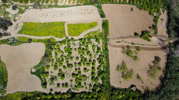 İspanya kırsalının nefes kesici hava manzarası