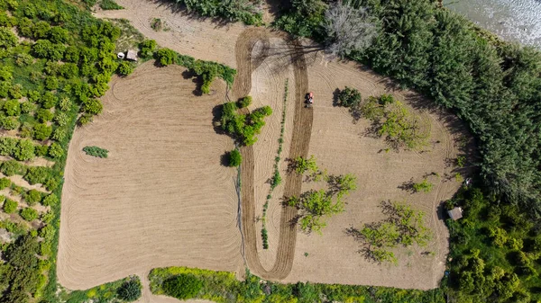 İspanya kırsalının nefes kesici hava manzarası