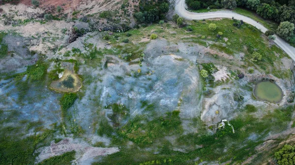 İspanyol ekin tarlalarının harika manzarası