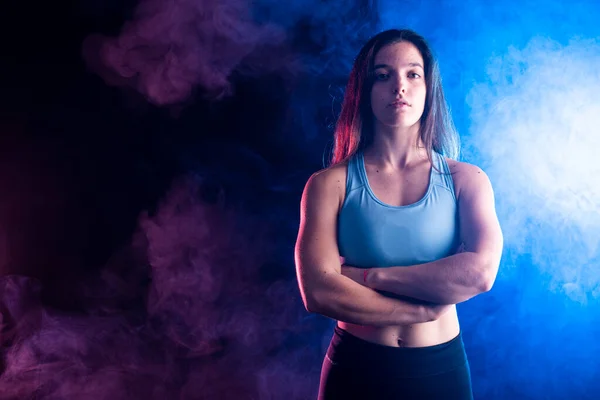 photo evening with a young female athlete