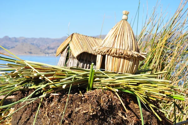 stock image straw products in the form of houses