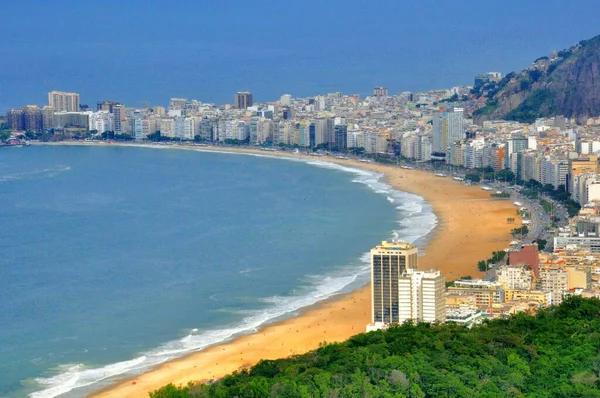 Stranden Copacabana Rio Janeiro Ofruktbar — Stockfoto