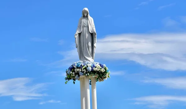 Punta Arenas Chile 2017 Sculpture Virgin Mary — 스톡 사진