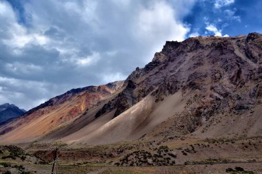 beautiful nature landscape of Andes mountains in Chile