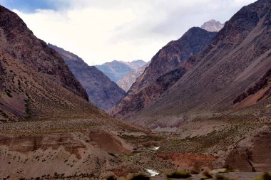 beautiful nature landscape of Andes mountains in Chile