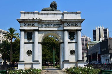 View on Santiago de Chile downtown during summertime