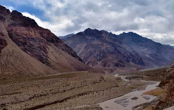 beautiful nature landscape of Andes mountains in Chile