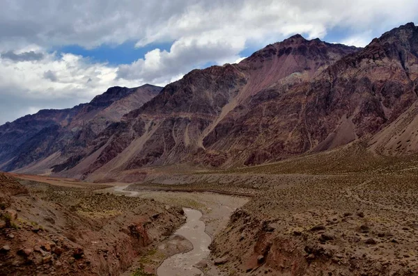beautiful nature landscape of Andes mountains in Chile