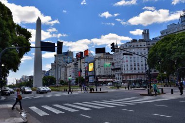 Buenos Aires, Argentina - view of Buenos Aires and Republic Square Buenos at  Buenos Aires, Argentina
