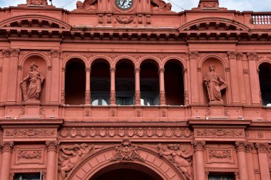 Buenos Aires, Argentina - Pink House (Casa Rosada) or House of Government (Casa de Gobierno) is the Executive Mansion and office of the President of Argentina