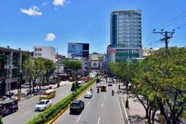Cebu, Philippines  February 2019: view on the cental city street