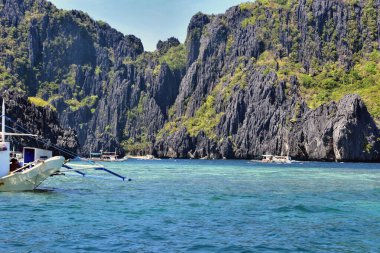Scenic view at El Nido lagoon in Palawan island, Philippines