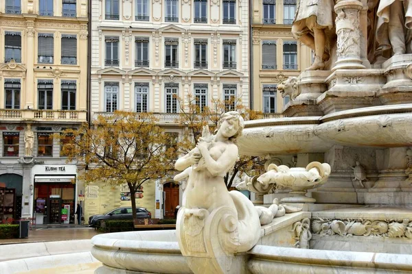 Lyon Franciaország Január 2023 Gyönyörű Kilátás Nyílik Régi Történelmi Lyon — Stock Fotó