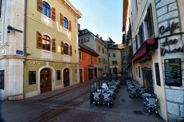 stock image France, Annecy - February 14, 2023: beautiful view of historical city center at wintertime