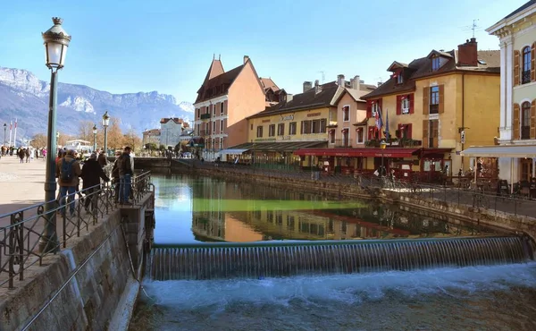 Prancis Annecy Februari 2023 Pemandangan Indah Dari Pusat Kota Bersejarah — Stok Foto