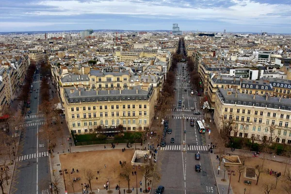 Париж Франция Ноября 2022 Года Вид Воздуха Улицы Парижа Будильфины — стоковое фото